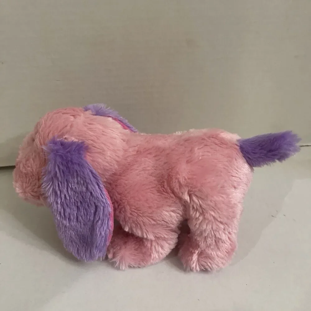 Ganz Webkins Pink Lil Peanut Pup HM755 Plush Stuffed Animal Pink Purple No Code